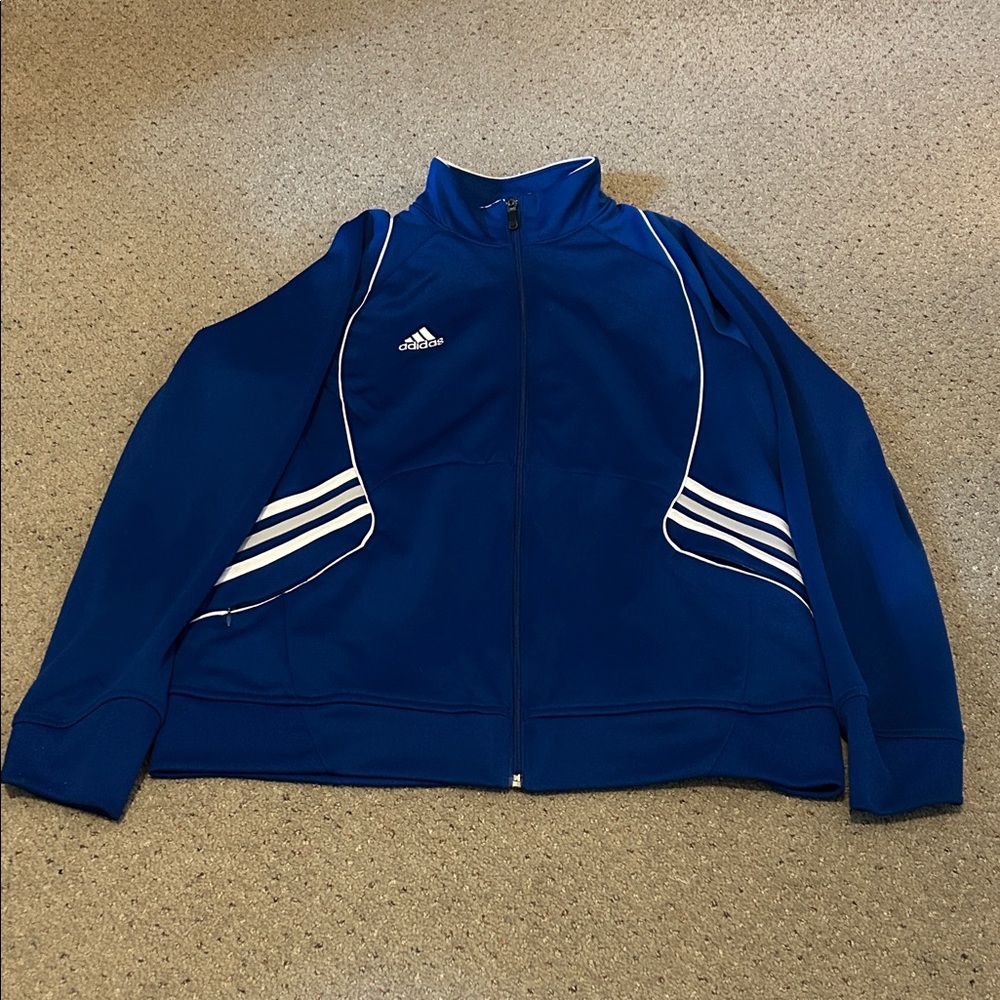 Adidas Royal Blue Zip-Up Jacket